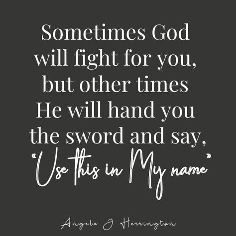 Angela J Herrington, MA, LSCC on Instagram: "No matter what season of fighting you are in, you are not alone. God goes before you in both seasons. God stands with you in both seasons. God is behind you in both seasons. Rest well and know that He will get you through this. <3 "Blessed be God, my mountain, who trains me to fight fair and well. He’s the bedrock on which I stand, the castle in which I live, my rescuing knight, The high crag where I run for dear life, while he lays my enemi God Is Protecting You, God Goes Before You, God Reigns Quotes, God Goes Before You Quotes, God My Protector, God Help Me Through This Strength Quotes, You Are Not Alone, Spiritual Warfare Quotes, Reign Quotes