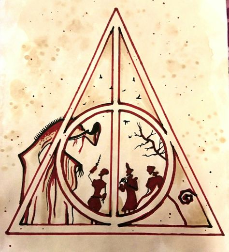 Drawing Ideas Harry Potter, Harry Potter Sketch, Best Drawing Ideas, Harry Potter Poster, Harry Potter Illustrations, Harry Potter Deathly Hallows, Harry Potter Tattoos, Harry Potter Tattoo, Harry Potter Tumblr