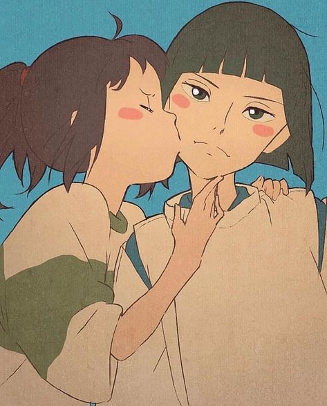 9,963 Likes, 45 Comments - Ghibli House (@ghibli.house) on Instagram: “Studio Ghibli couples kisses 🤗 Which one looks the best? Double tap if you like those fanarts! Tag…” Howl And Sophie, Studio Ghibli Characters, Studio Ghibli Movies, Quiet Place, Miraculous Characters, Studio Ghibli Art, Ghibli Movies, Ghibli Art, Old Anime