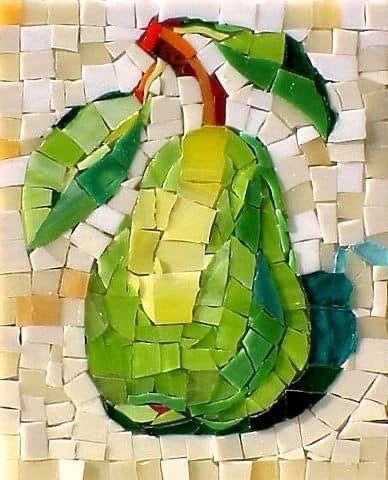 Fruit Mosaic, Vitromosaico Ideas, Mosaic Painting, Diy Stained Glass Window, Mosaic Tray, Mosaic Tile Art, Mosaic Stained, Mosaic Art Projects, Mosaic Murals