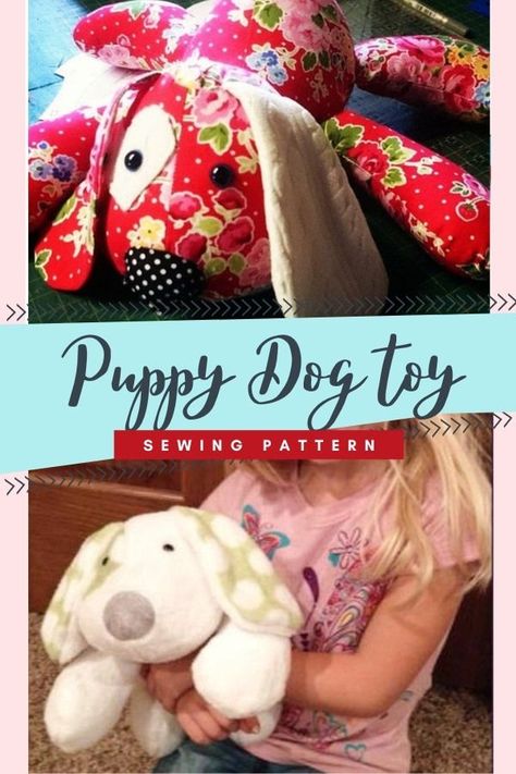 Easy Stuffed Dog Pattern Sewing, Fabric Dog Toys Free Pattern, Stuffed Animal Sewing Patterns Free Dogs, Plush Dog Sewing Pattern, Soft Toy Dog Pattern Free Sewing, Puppy Plush Pattern, Memory Pattern Free, Plush Toy Sewing Pattern Free, Homemade Stuffed Animals Pattern