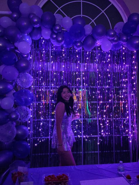 Euphoria Theme, Sweet 16 Party Planning, Sweet 16 Party Themes, 14th Birthday Party Ideas, 15th Birthday Party Ideas, Sweet 16 Party Decorations, 18th Birthday Party Themes, Purple Birthday Party, Sweet Sixteen Birthday Party Ideas