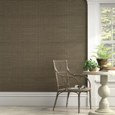 Birch Lane™ Kent Grasscloth 24' L x 36" W Textured Wallpaper Roll & Reviews | Wayfair Dark Grasscloth Wallpaper, Lps Wallpaper, Tool Wallpaper, Grass Cloth Wallpaper, Cloth Wallpaper, Colorado Design, Wallpaper Adhesive, Black Grass, Grass Wallpaper