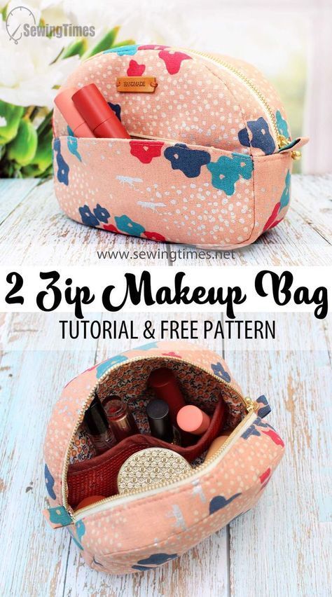 Sewing Makeup Bag, Diy Trousse, Cosmetic Bags Diy, Pouch Sewing Pattern, Makeup Bag Pattern, Cosmetic Bag Pattern, Diy Pouch, Diy Makeup Bag, Sewing Machine Projects