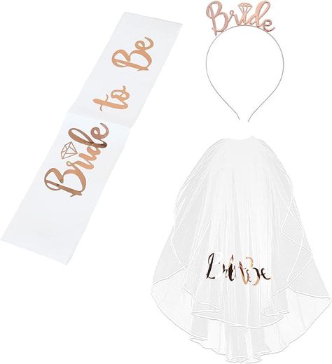 Yolev Bride to Be Set Bachelorette Party Accessories Bridal Shower Decoration Accessories Bride to Be Sash, Bridal Tiara, Veil for Bachelorette Party Supplies, Wedding Party Decoration Bride Tiara Bachelorette, Tiara Veil, Bachelorette Party Sash, Bachelorette Party Accessories, Bridal Shower Decoration, Accessories Bride, Bachelorette Party Supplies, Bride To Be Sash, Bachelorette Decorations