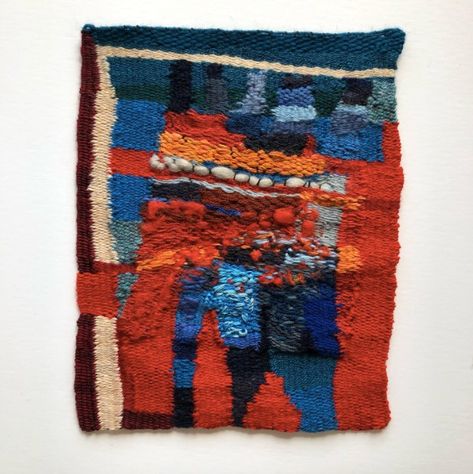 Very sweet tapestry weavings by Artist Jen Simms! Follow here to see more: @simmsjen ❤ #contemporaryart #contemporaryartist #weaving #weavingart #tapestryweaving #textilearts #textiledesign #mindfulartist #mindfulart #contemporarytextileart #contemporarytextiles #contemporary #artistsupport #slowcraft Textile Art, Contemporary Tapestries, Contemporary Textiles, Weaving Art, Tapestry Weaving, Contemporary Artists, Textile Design, Needlework, See More