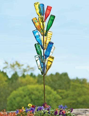 Frame Wine Bottle Trees, Bottle Trees, Empty Glass Bottles, Wildlife Garden, Bottle Tree, Decorative Garden Stakes, Dekor Diy, Garden Care, Wine Bottle Crafts