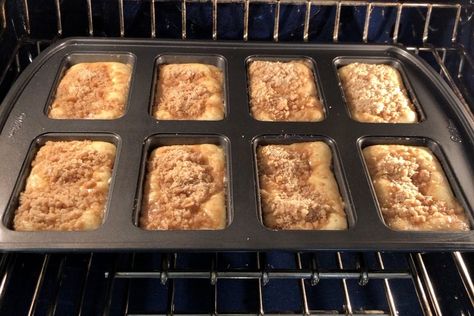 Sour Cream Coffee Cake Mini-Loaves — Baking with Josh & Ange Mini Loaf Recipes, Mini Loaves Of Bread, Mini Loafs, Christmas Breads, Coffee Cake Loaf, Mini Bread Loaves, Dessert Loaf, Loaf Bread Recipe, Mini Loaf Cakes