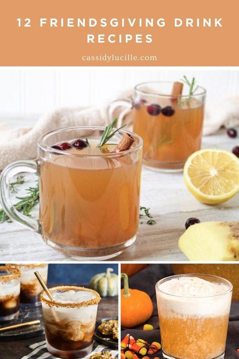 Create a delightful Thanksgiving gathering with friends with these 12 inviting Friendsgiving drink recipes! Infuse your celebration with flavor and festivity by serving these Friendsgiving drinks alongside your Thanksgiving meal. From Thanksgiving cocktail recipes to non-alcoholic sips, explore the best Friendsgiving party drinks here! Friendsgiving Cocktail Ideas, Friendsgiving Drinks Alcohol, Friendsgiving Drink Ideas, Friendsgiving Cocktails, Thanksgiving Drink Recipes, Friendsgiving Drinks, Fall Mixed Drinks, Cocktails For Thanksgiving, Thanksgiving Recipes Drinks