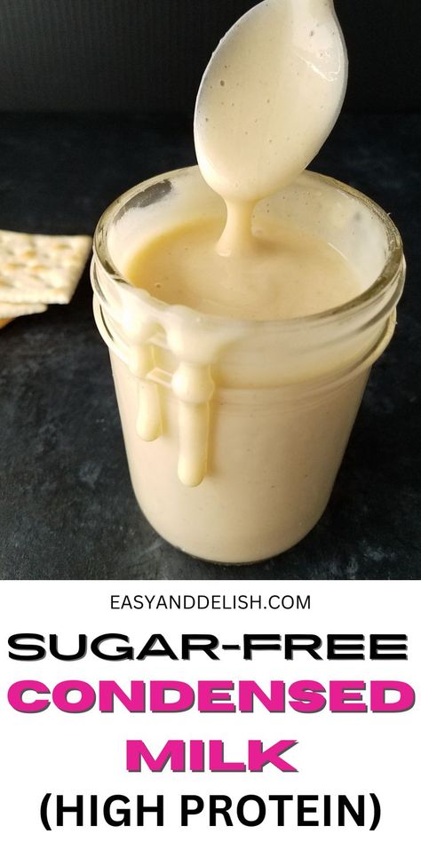 Keto Condensed Milk, Sugar Free Condensed Milk, Pasta Alternative Low Carb, Condensed Milk Recipe, Homemade Condensed Milk, Splenda Recipes, Sugar Free Chocolate Syrup, Baking Basket, Candy Tray