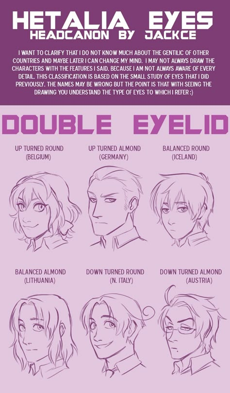 Eye Types, Monolid Eyes, Art Advice, Anatomy Tutorial, Hetalia Characters, Body Reference Drawing, Drawing Expressions, Arte Sketchbook, Anatomy Reference