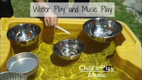 Investigation Area, Water Unit, Body Percussion, Music Making, Preschool Music, 5 Senses, Sensory Table, Water Table, Music Instrument