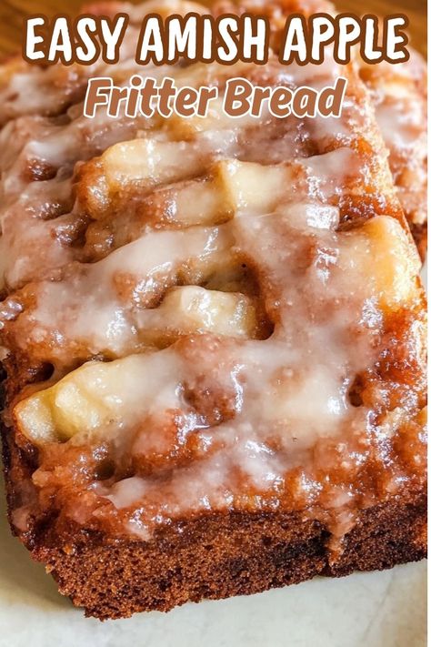 Easy Amish Apple Fritter Bread Amish Fritter Bread, Soft Apples What To Do With, Amish Apple Bread, Apple Loaf Bread Recipe, Apple Fritter Loaf Recipe, Apple Fritter Loaf Cake, Amish Apple Bread Recipe, Apple Amish Bread, Apple Fritter Loaf