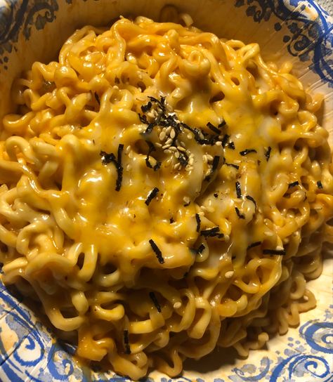 Ramen Noodles Cheese, Spicy Noodles With Cheese, Spicy Ramen Aesthetic, Spicy Cheese Ramen, Ramen With Cheese, Cheese Ramen Noodles, Ramen Cheese, Ramen Aesthetics, Cheese Ramen