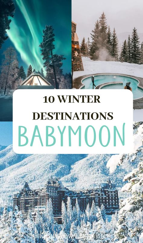 Winter is magical and carries the promise of coziness, tranquil snowfalls, and warm cocoa. Imagine sharing this enchanting season with your significant other, ahead of your bundle of joy's arrival! We present '10 Winter Babymoon Destination Ideas That Will Take Your Breath Away'. Embark on a journey that promises romance, adventure, and unforgettable memories crafted in the season of joy. Winter Honeymoon, Baby Vacation, Babymoon Destinations, Winter Travel Destinations, Winter Travel Outfit, Destination Ideas, Romantic City, Relaxing Activities, Babymoon