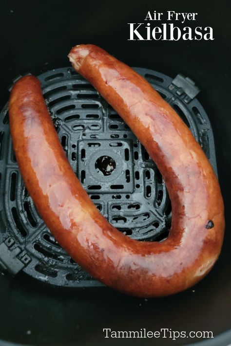 Polish Sausage Air Fryer, Air Fryer Bologna, Keilbasa Recipes Air Fryer, Air Fryer Kielbasa, Cook In Air Fryer, How To Cook Kielbasa, Things To Cook, New Air Fryer Recipes, Cheeseburger Pie