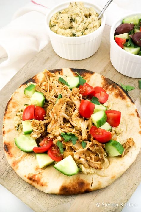 Put down the phone and make your own delicious Chicken Shawarma at home! With slow cooker, Instant Pot, or grilling options - this recipe is versatile and delicious. #dinner #kidfriendly #makeahead #quickandeasy Swank Diet, Prep Dinners, Slender Kitchen, Dinner Meal Prep, Healthy Slow Cooker, Chicken Shawarma, Slow Cooker Recipes Healthy, Easy Instant Pot Recipes, Slow Cooker Chicken