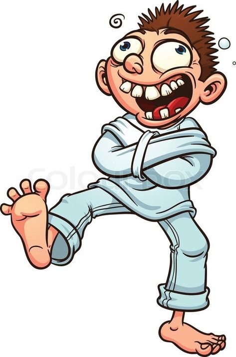 Stock vector of 'Crazy cartoon guy in a straight jacket. Vector illustration with simple gradients. All in a single layer.' Humour, Crazy Jokes, Funny Caricatures, Crazy Man, Straight Jacket, Cartoon Man, Cute Doodle Art, Weird Pictures, 로고 디자인