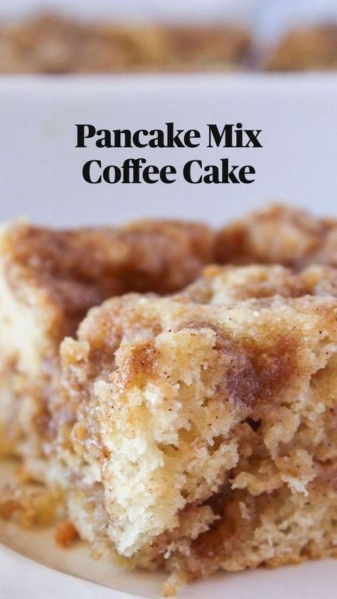 Pancake Mix Coffee Cake Recipe, Pancake Mix Coffee Cake, Easy Coffee Cake, Paleo Snack, Coffee Cake Recipes Easy, Pancake Mix Recipes, Cake Mug, Coffee Cake Recipe, Breakfast Sweets