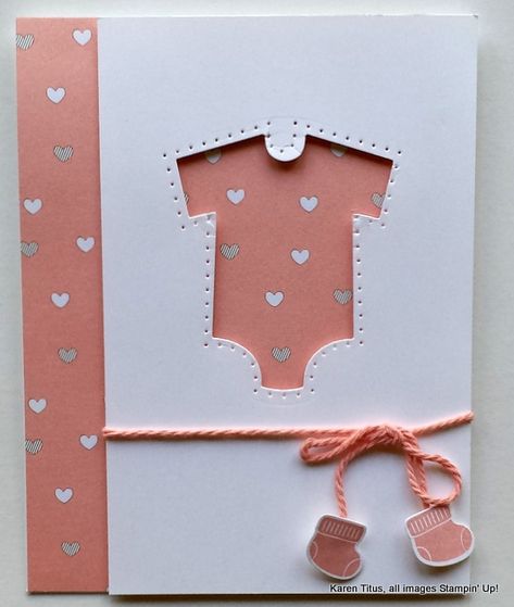 Stampin Up Baby Cards, Baby Cards Handmade, Baby Boy Cards, Baby Greeting Cards, Cricut Cards, Baby Card, Baby Shower Cards, New Baby Cards