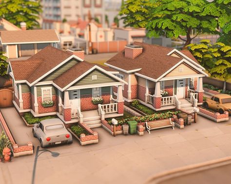 Del Sol Valley starter homes 🏘️🌳 | noCC 🛠️ packs used: EP: Get famous 🏷️: @ea @thesims #sccregram #thesims #sims #eacreatornetwork… | Instagram Sims 4 Multi Family House, Sims 4 Get Famous House, Sims 4 Del Sol Valley House, Del Sol Valley Sims 4, Del Sol Valley Sims 4 House, Sims 4 Starter Home Floor Plans, Starter Home Sims 4, Sims 4 Del Sol Valley, Sims 4 Starter Home