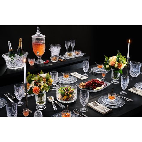 Godinger Silver Art Co Dublin Crystal Beverage Dispenser 128oz & Reviews | Wayfair Godinger Dublin Crystal, Crystal Goblets, Trifle Bowl, Crystal Ice, Table Dressing, Beverage Dispenser, Crystal Table, Crystal Water, Ice Water