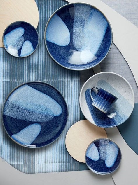 Elevate Your Table Setting with Denby Studio Blue Accent Stoneware Small Plate, 17.5cm in Enchanting Blue. Embrace the art of fine dining with this exquisite plate, designed to add a touch of elegance to your meals. Perfect for showcasing your culinary creations. 🍽️✨ #DenbyStudioBlue #Tableware #DiningInStyle #StonewarePlate #TableSetting #CulinaryArt #Affiliate Modern Decor Home Design Kitchen Design Kitchen Inspo Blue Ceramic Plates, Ceramic Serving Plate, Blue Plates Table Setting, Kitchen With Blue Accents, Ceramic Glaze Ideas, Blue Pottery Designs, Rice Salads, Ceramics Bowls Designs, Blue And White Pottery