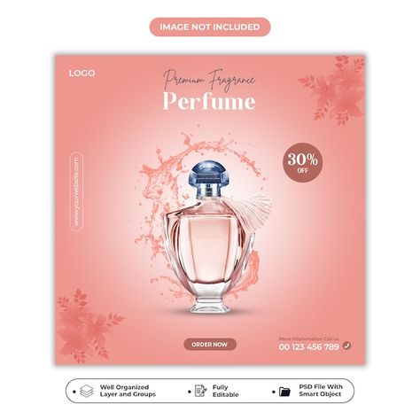 PSD cosmetics beauty products social med... | Premium Psd #Freepik #psd #perfume #cosmetic-sale #beauty-makeup #perfume-cosmetics Beauty Product Social Media Post, Perfume Banner Design, Post Banner Design, Instagram Square, Social Media Poster, Perfume Design, Social Media Facebook, Vector Artwork, Facebook Posts