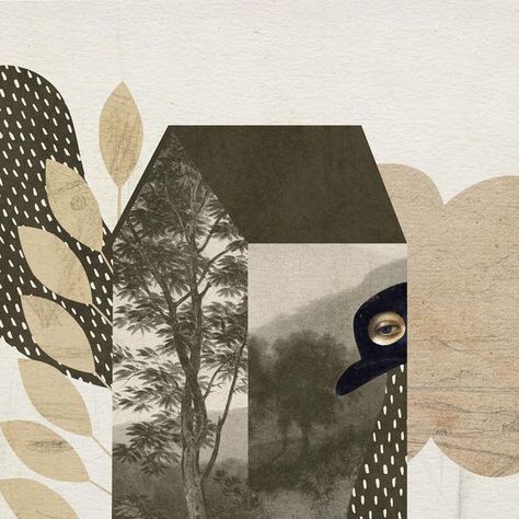 Collage House Ideas, Collage House Art, Environment Collage Art, Collage Houses, Collage House, House Collage Kids Art, House Collage, Primitive House, Digital Collage Art