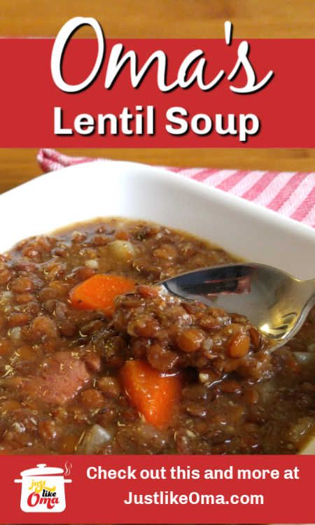 Bean Soup Recipes Healthy, German Lentil Soup Recipe, Bean Soup With Canned Beans, Healthy Bean Soup, German Lentil Soup, Lentil Soup Crockpot, Bean Soup With Sausage, German Soup, How To Make Lentils