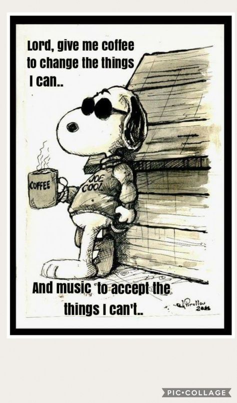 Kaffe Humor, Snoopy Quotes, Joe Cool, Snoopy Love, Worship Music, Charlie Brown And Snoopy, Peanuts Gang, Let God, E Card