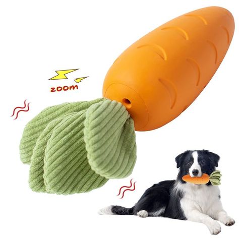 HEYKEY Squeaky Dog Chew Toys, Indestructible Dog Toys for Aggressive Chewers, Tough Durable Rubber Carrot Dog Toys Teeth-Cleaning Squeaky Dog Toys for Puppy Medium Large Dogs Indestructible Dog Toys, Dog Toys For Aggressive Chewers, Carrot Dogs, Dog Toys Indestructable, Tough Dog Toys, Dog Toothbrush, Durable Dog Toys, Dog Teeth Cleaning, Cleaning Toys