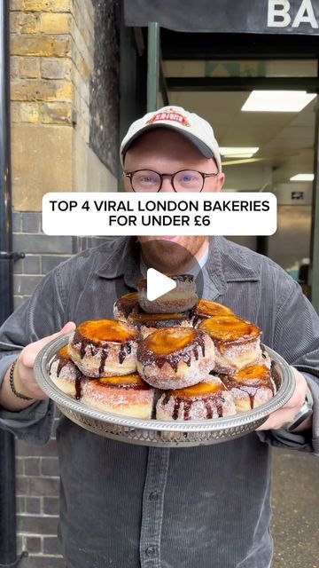 1.2M views · 57K likes | Eating With Tod / Toby Inskip on Instagram: "TOP 4 VIRAL LONDON BAKERIES WHICH WONT BREAK THE BANK 🏦   1. @lamaritxulondon  2. @fortitudebakehouse  3. @breadaheadbakery  4. @matteomanzottipastry   ⭐️ If you can’t take a date, take a mate! Tag tag tag x   #bakery #london #pastry #cheesecake #dessert #coffee #londonfood #londoncity #london🇬🇧 #foodporn #cheapeats #pastrychef #baking #food #eat #reels" London Pastries, Best Desserts In London, Ncl Prima, London Bakeries, Bakeries In London, London Desserts, Viral Desserts, Halal Food Places In London, London Bakery