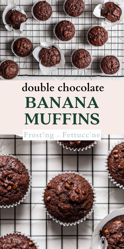 Ww Double Chocolate Chip Muffins, Blender Chocolate Chip Banana Muffins, Fast Banana Muffins, Oatmeal Chocolate Banana Muffins, Best Chocolate Banana Muffins, Banana Chocolate Bread Recipe Moist, Banana Oat Chocolate Muffins, Banana Chocolate Chip Muffins Easy Cake Mixes, Double Chocolate Chip Banana Muffins