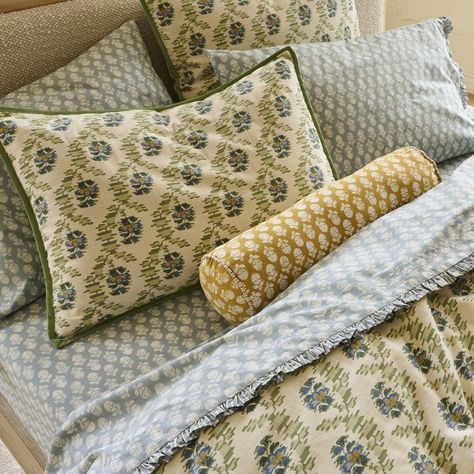 Cottage Core Bedding, Colorful Bedding, Pinterest Contest, Patterned Bedding, Bed Springs, Wood Room, Cozy Room Decor, Future Apartment, Bedroom Refresh