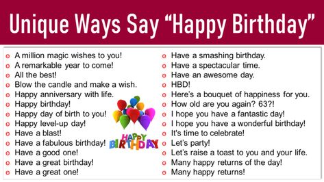 100 Unique Way to Wish Birthday Online (With Love & Care) Birthday Wish In Different Ways, Unique Way To Wish Happy Birthday To Best Friend, Unique Ways To Say Happy Birthday, Other Ways To Say Happy Birthday, Nice Birthday Messages, Best Birthday Wishes Quotes, Wish Birthday, Unique Birthday Wishes, Birthday Girl Quotes