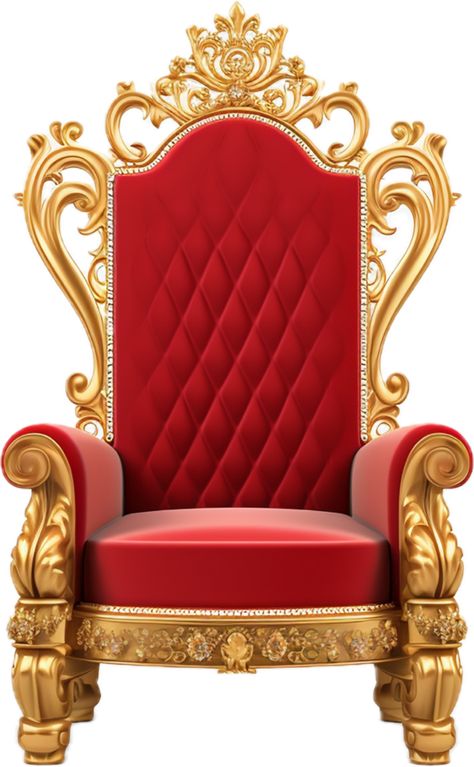 King Chair Background For Editing, King Chair Design, Throne Background, Background With Chair, Throne Illustration, Gold Throne Chair, Thumbnail Material, Islamic Design Graphic, Throne Design