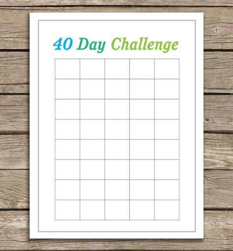 40 Day Challenge Chart. Use it for anything (running, eating well, saving money). Simply check off the box at the end of the day. Easy & motivating way to keep track of your goals! http://www.20goingon80.com/2012/07/race-is-on-running-printable-alert.html 40 Day Challenge, Countdown Calendar Printable, Bu Jo, Organizational Printables, Printable Games For Kids, Day Calendar, Workout Time, Printable Chart, Party Printables Free