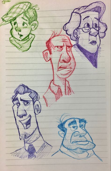 Simplified Drawing Style, Caricature Sketch Character Design, Cartoon People Sketches, Cartoon Human Drawing, Cartoon Sketches Character Design, Cartoon Face Sketch, Caricature Drawing Sketches, Cartoon People Drawings, Cartoonist Drawings