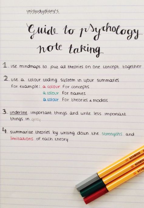 Ap Psychology, Psychology Notes, Note Taking Tips, Psychology Studies, Psychology Major, College Notes, Learning Tips, Study Techniques, Psychology Student