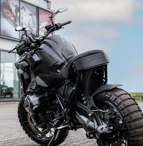 Motorplaza on Instagram: “Love it or hate it, but it’s definitely unique.😎 Custom BMW R 1200 GS.…” Black, 1200 Custom, Custom Bmw, Triple Black, Love It, Bmw, Bike, On Instagram, Quick Saves