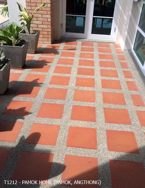 William Ramos, Spanish Floor Tile, Wood Block Flooring, Dog Friendly Backyard, Balcony Tiles, Pavement Design, Car Porch, Paver Tiles, Driveway Design