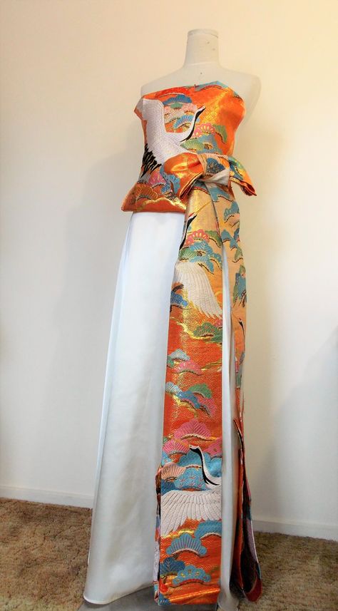 Kimonos, Wedding Kimono, Couture, Haute Couture, Obi Bow, Kimono Wedding Dress, Outfit Kimono, Japanese Wedding Dress, Kimono Remake