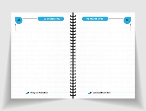 Notebook Page Design, Inner Page Design, Spring Notebook, Inside Design, Dot Grid, Planner Book, Page Template, Design Layout, Company Names