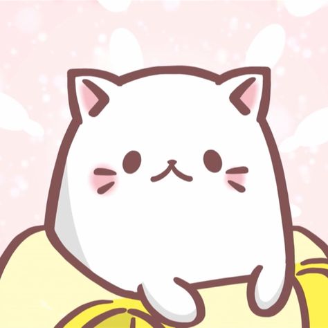 Bananya Cat, Banana Cat, Cat Wallpaper, Anime Icons, Kitty, Anime, White