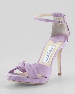 X1L2C Jimmy Choo Marion Suede Platform Sandal, Peony Lavender Shoes, Jimmy Choo Wedding Shoes, Wedding Shoes Platform, Hak Tinggi, Jimmy Choo Sandals, Jimmy Choo Heels, Fabulous Shoes, Fashion Heels, Carrie Bradshaw