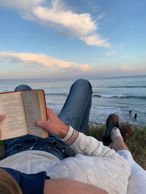 Reading, The Ocean, By The Beach, A Book, The Beach