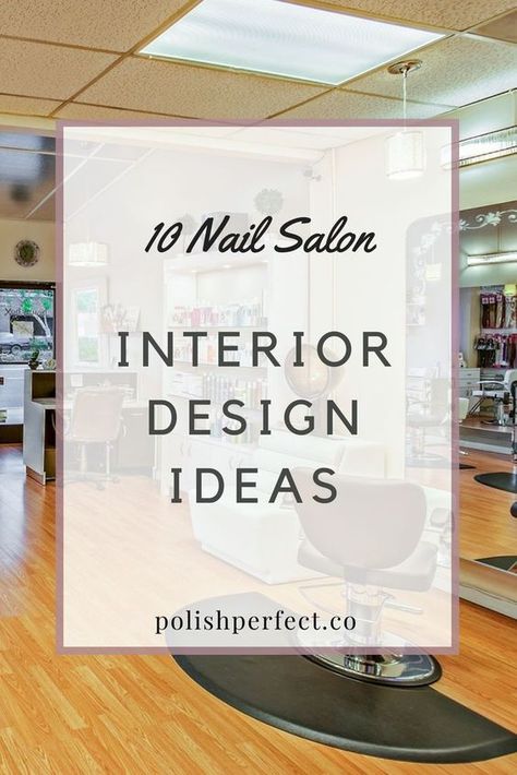 Take a look at these interior design ideas and find the right inspiration for your salon! Home Nail Salon Ideas Small Spaces, Nail Salon Ideas, Salon Color Schemes, Modern Nail Salon, Nail Parlour, Hair Salon Interior Design, Salon Interior Design Ideas, Salon Design Ideas, Nail Salon Interior Design