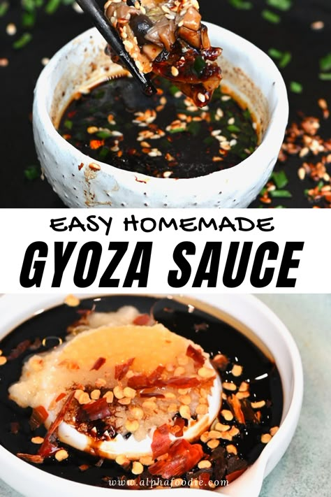 Best Asian Dipping Sauce, Dipping Sauce For Dumplings Recipe, Dipping Sauce For Gyoza, Asian Dumplings Sauce, Gyoza Dipping Sauce Recipes, Sauce For Wontons Dipping, Sweet Dumpling Sauce, Sauce For Gyoza, Japanese Dipping Sauce Recipes