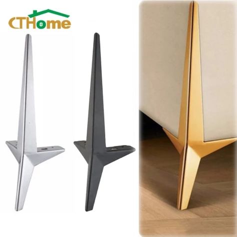 Metal Legs For Sofa, Cabinet Legs Ideas, Sofa Legs Design, Coffee Table Legs Ideas, Furniture Legs Ideas, Diy Furniture Legs Ideas, Sofa Legs Metal, Table Legs Ideas, Legs Accessories